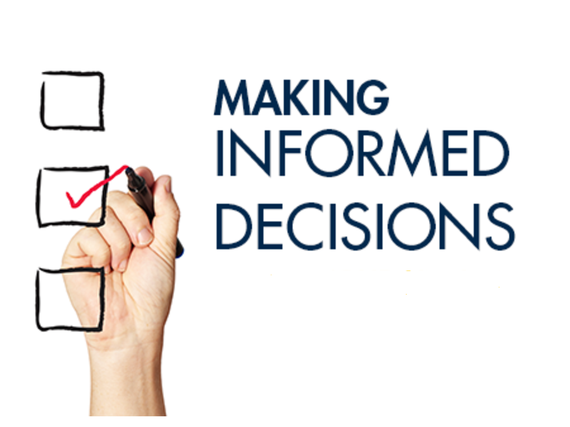 Making informed decisions for creating a website